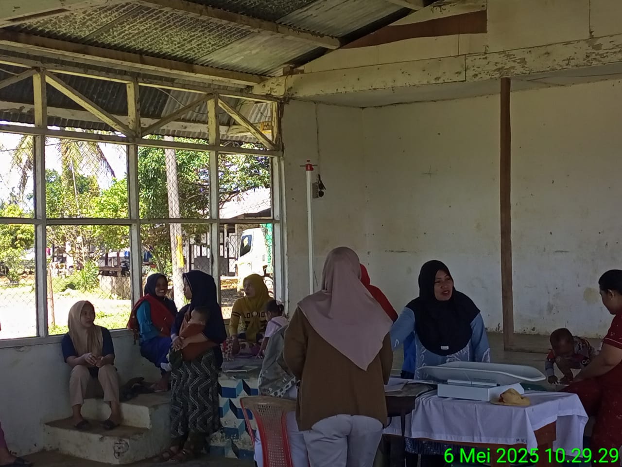 KEGIATAN POSYANDU DI DUSUN II PONDOK PAJAK DESA PERKEBUNAN BUNGARA
